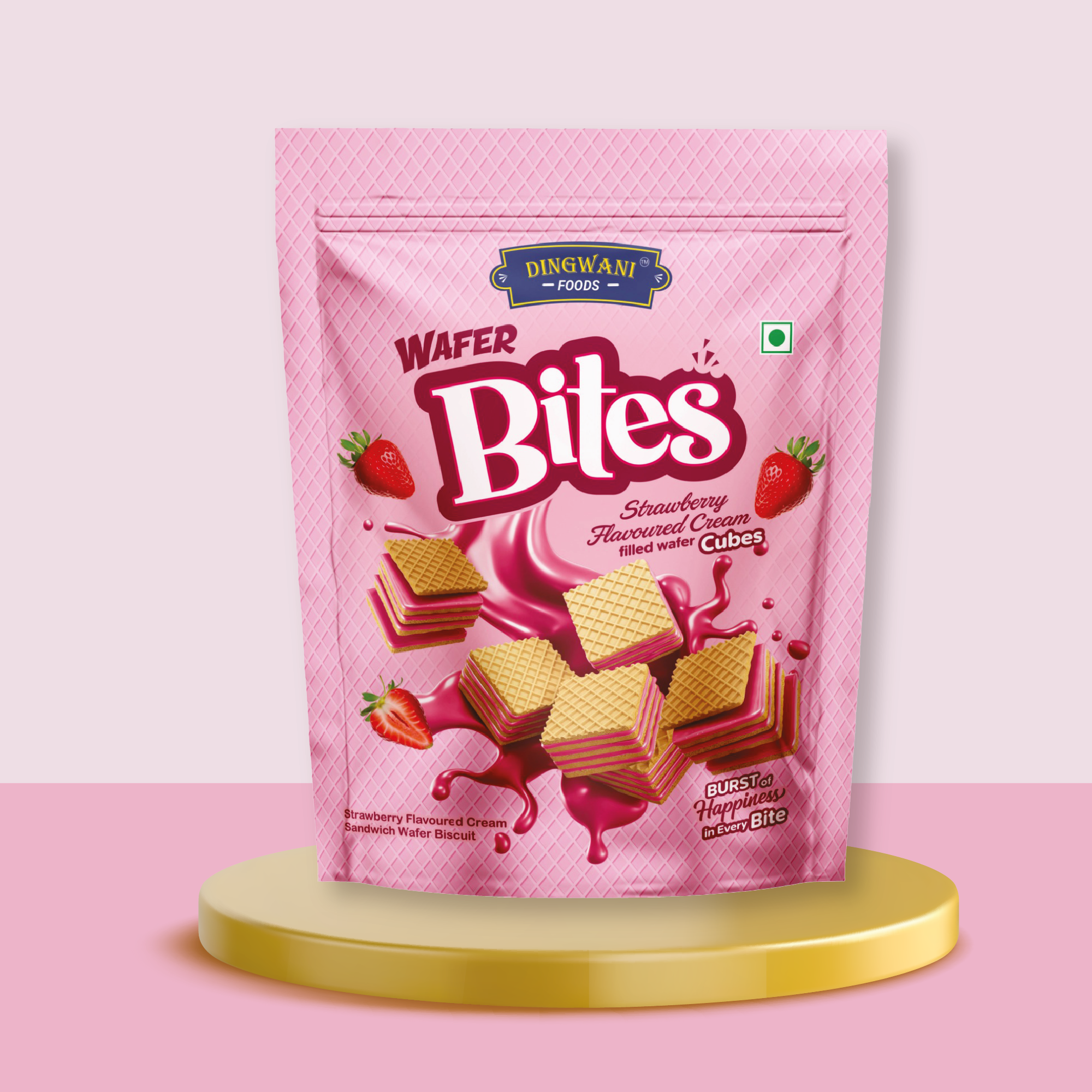 Strawberry Wafer Bites (Pack of 4)