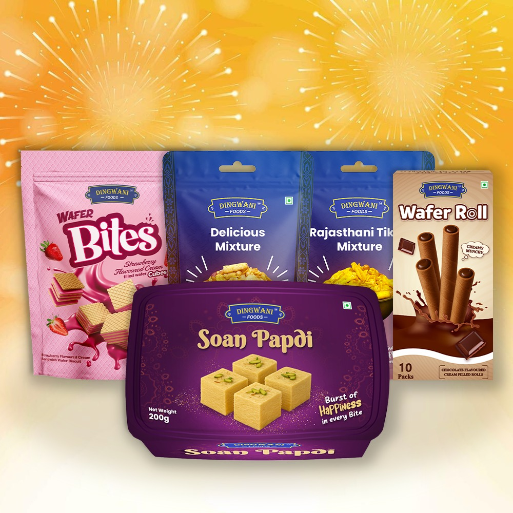 Mahotsav Festive Gift Hamper – Assorted Namkeen, Traditional Sweet & Premium Chocolates(Pack of 2)