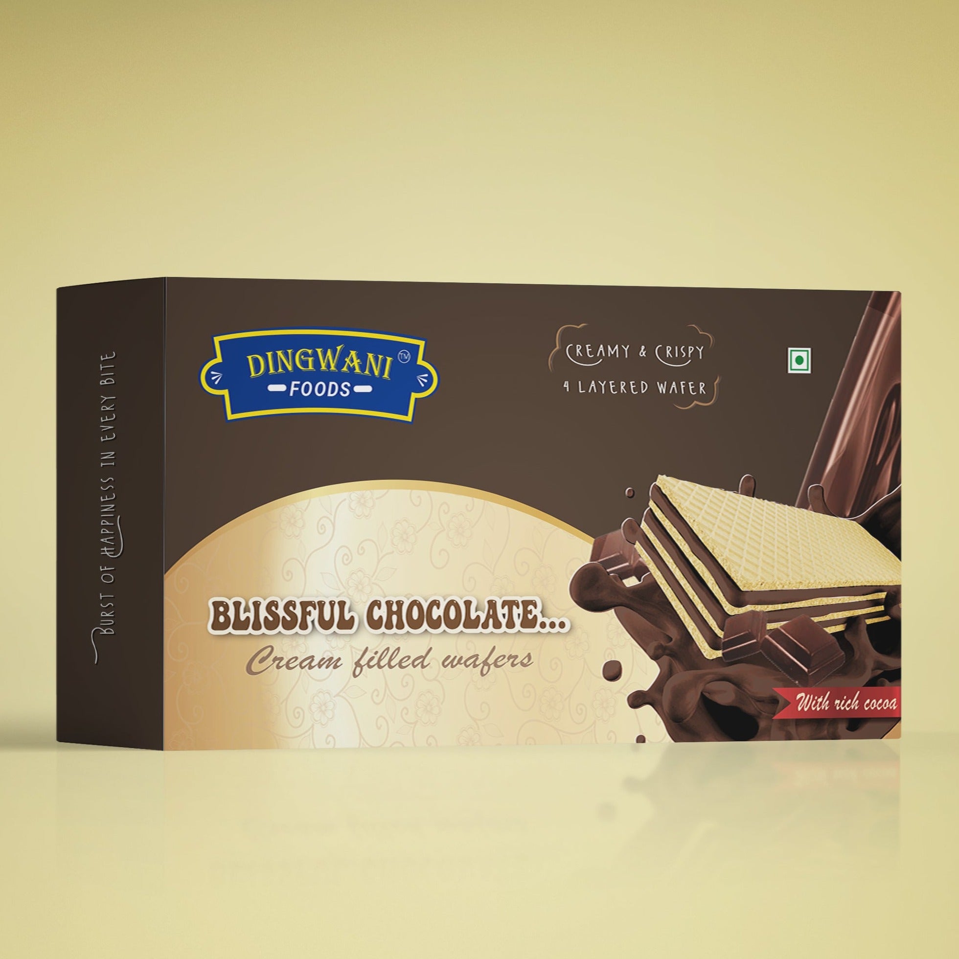 Blissful Chocolate Wafer (Pack Of 4)
