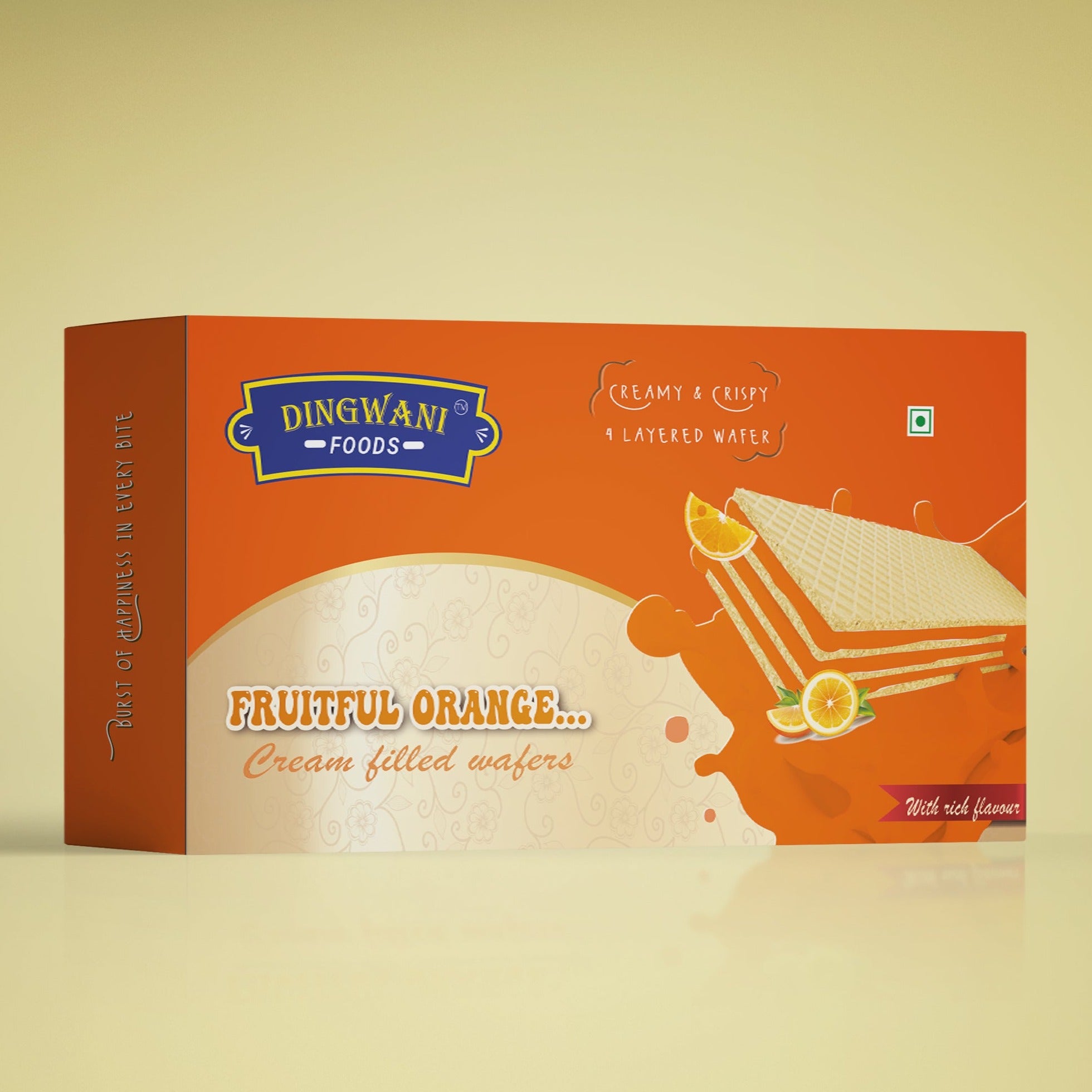 Fruitful Orange Wafer (Pack Of 4)