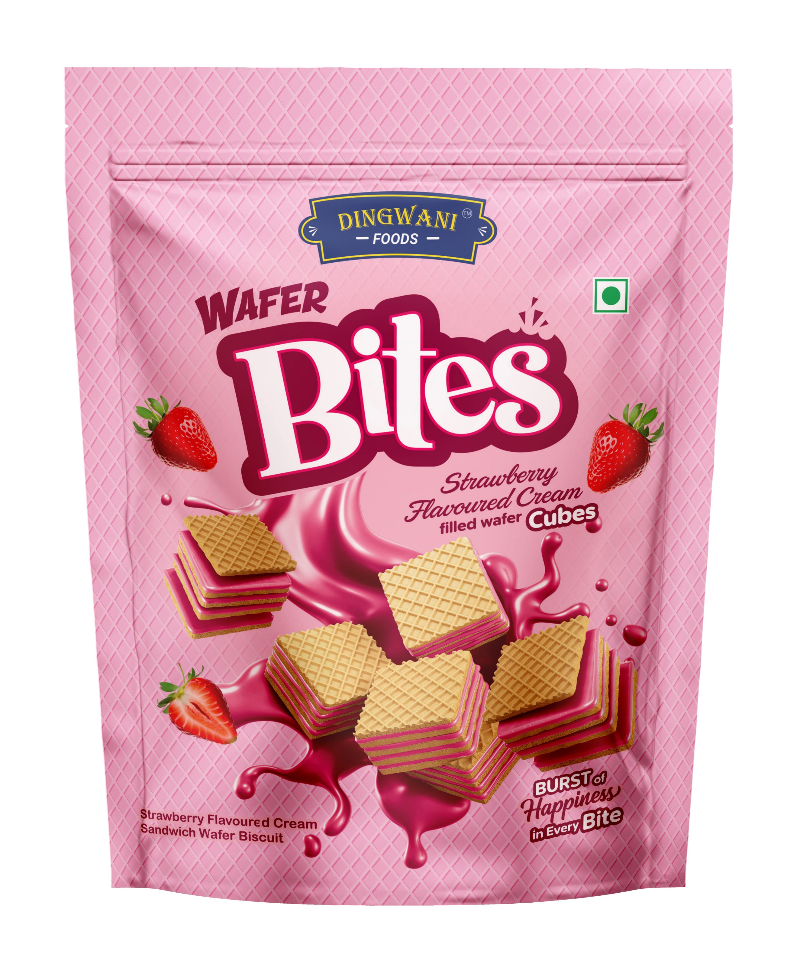 Chocolate + Strawberry Wafer Bites (Pack of 4)